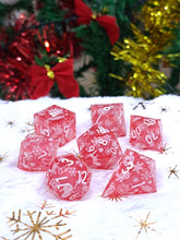 Load image into Gallery viewer, Red Christmas Dice Set [Handmade]
