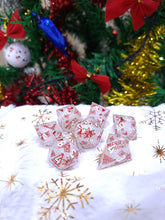 Load image into Gallery viewer, White Christmas Dice Set [Handmade]
