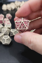 Load and play video in Gallery viewer, Hero Class Dice - Red [polyhedral set Sharp Edge-Handmade]
