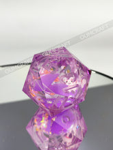 Load image into Gallery viewer, Unicorn dice 45mm - Purple unicorn [Handmade - made to order]
