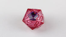 Load image into Gallery viewer, Eye Rolling Dice - Red Color - polyhedral set [Sharp Edge] Hand made
