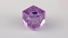 Load image into Gallery viewer, Eye Rolling Dice - Light Purple Color - polyhedral set [Sharp Edge] Hand made
