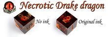 Load image into Gallery viewer, Dragon Eye Rolling Dice - Drake dragon [Sharp Edge] Hand made
