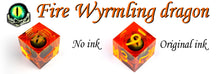 Load image into Gallery viewer, Dragon Eye Rolling Dice - Wyrmling dragon [Sharp Edge] Hand made
