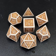 Load image into Gallery viewer, Hero Class Dice - Light Brown [polyhedral set Sharp Edge-Handmade]
