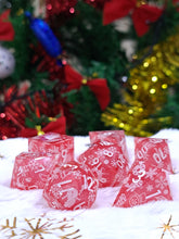 Load image into Gallery viewer, Red Christmas Dice Set [Handmade]
