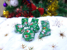 Load image into Gallery viewer, Green Christmas Dice Set [Handmade]
