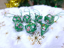 Load image into Gallery viewer, Green Christmas Dice Set [Handmade]
