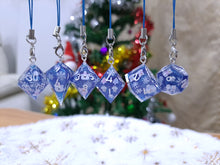 Load image into Gallery viewer, Blue Christmas Dice Set [Handmade]
