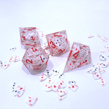 Load image into Gallery viewer, Ace Dice red ink [Handmade Dice Set]
