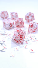 Load image into Gallery viewer, Ace Dice red ink [Handmade Dice Set]
