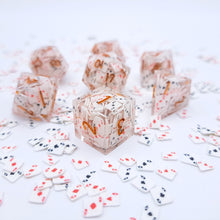 Load image into Gallery viewer, Ace Dice gold ink [Handmade Dice Set]
