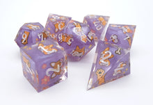 Load image into Gallery viewer, Little Dog Purple Color [Handmade Dice Set]

