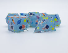 Load image into Gallery viewer, Light blue Adventure astronaut[Handmade Dice Set]
