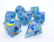 Load image into Gallery viewer, Light blue Adventure astronaut[Handmade Dice Set]
