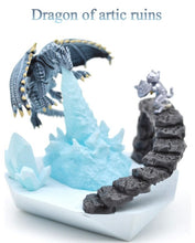 Load image into Gallery viewer, Dragon dice 45mm.Diorama Chonk + LED Dice stand-  [Sharp Edge] Hand made
