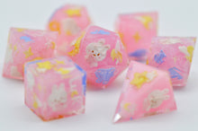 Load image into Gallery viewer, Rabbit in the moon [Handmade Dice Set]
