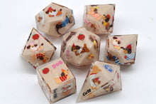 Load image into Gallery viewer, Little Dog - Dachshund -2 color Brown and pink Colors -polyhedral set [Sharp Edge] [Handmade]
