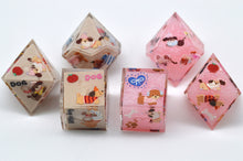 Load image into Gallery viewer, Little Dog - Dachshund -2 color Brown and pink Colors -polyhedral set [Sharp Edge] [Handmade]
