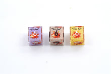 Load image into Gallery viewer, Fire Fox dice 3 colors Dice- polyhedral set [Sharp Edge] Hand made

