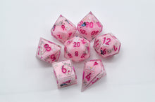 Load image into Gallery viewer, Bunny Garden Dice- polyhedral set [Sharp Edge] Hand made
