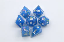 Load image into Gallery viewer, Starry Jellyfish Dice- polyhedral set [Sharp Edge] Hand made
