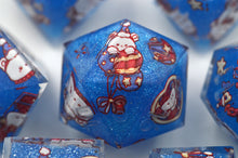 Load image into Gallery viewer, Bear Circus - 3 Colors - Blue,Red and Pink- polyhedral set [Sharp Edge] Hand made
