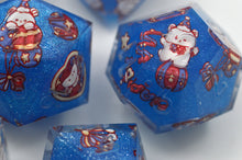 Load image into Gallery viewer, Bear Circus - 3 Colors - Blue,Red and Pink- polyhedral set [Sharp Edge] Hand made
