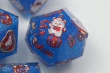 Load image into Gallery viewer, Bear Circus - 3 Colors - Blue,Red and Pink- polyhedral set [Sharp Edge] Hand made

