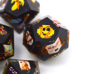 Load image into Gallery viewer, Arcade Morning Dice- polyhedral set [Sharp Edge] Hand made
