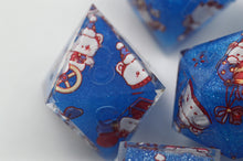 Load image into Gallery viewer, Bear Circus - 3 Colors - Blue,Red and Pink- polyhedral set [Sharp Edge] Hand made
