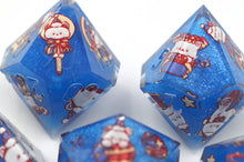 Load image into Gallery viewer, Bear Circus - 3 Colors - Blue,Red and Pink- polyhedral set [Sharp Edge] Hand made

