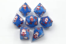 Load image into Gallery viewer, Bear Circus - 3 Colors - Blue,Red and Pink- polyhedral set [Sharp Edge] Hand made
