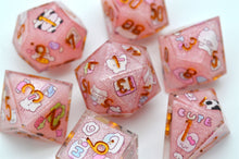 Load image into Gallery viewer, Happy Farm Pink color - polyhedral set [Sharp Edge] Hand made
