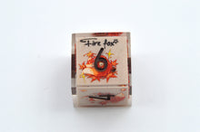 Load image into Gallery viewer, Fire Fox dice 3 colors Dice- polyhedral set [Sharp Edge] Hand made
