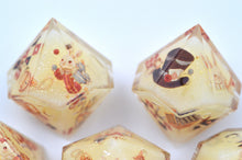 Load image into Gallery viewer, Magic Rabbit 3 colors Dice- polyhedral set [Sharp Edge] Hand made
