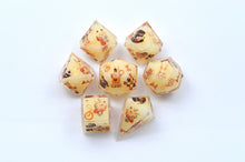 Load image into Gallery viewer, Magic Rabbit 3 colors Dice- polyhedral set [Sharp Edge] Hand made
