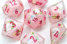 Load image into Gallery viewer, Little Dog with Lily of the valley - [Handmade Dice Set]

