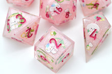 Load image into Gallery viewer, Little Dog with Lily of the valley - [Handmade Dice Set]
