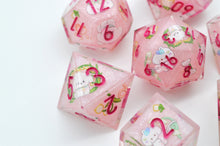 Load image into Gallery viewer, Little Dog with Lily of the valley - [Handmade Dice Set]
