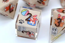 Load image into Gallery viewer, Little Dog Holiday Brown Color [Handmade Dice Set]
