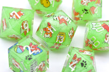 Load image into Gallery viewer, Little Dog Holiday in the park  [Handmade Dice Set]
