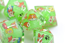 Load image into Gallery viewer, Little Dog Holiday in the park  [Handmade Dice Set]
