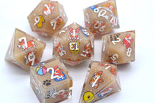 Load image into Gallery viewer, Little Dog Holiday sand beach Color [Handmade Dice Set]
