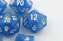 Load image into Gallery viewer, Starry Jellyfish Dice- polyhedral set [Sharp Edge] Hand made
