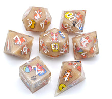 Load image into Gallery viewer, Little Dog Holiday sand beach Color [Handmade Dice Set]
