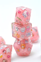 Load image into Gallery viewer, Happy Farm Pink color - polyhedral set [Sharp Edge] Hand made
