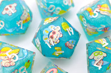 Load image into Gallery viewer, Little Dog go to the sea [Handmade Dice Set]
