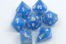 Load image into Gallery viewer, Starry Jellyfish Dice- polyhedral set [Sharp Edge] Hand made

