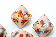 Load image into Gallery viewer, Little Dog - Dachshund -2 color Brown and pink Colors -polyhedral set [Sharp Edge] [Handmade]
